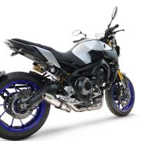 GPR escape compatível com  Yamaha Mt-09 2014-2016, Deeptone Inox, Escape racing linha completa, silencioso mais coletor com dbkiller, não homologado  