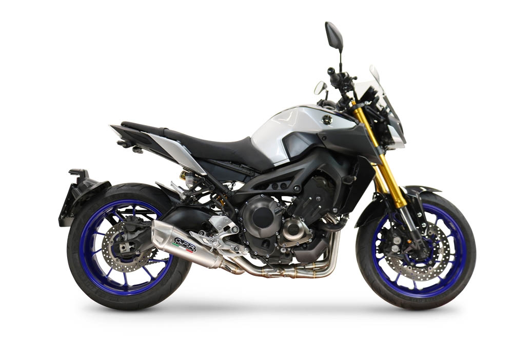 GPR escape compatível com  Yamaha Mt-09 2014-2020, GP-Revo Titanium, Escape racing linha completa, silencioso mais coletor com dbkiller, não homologado  