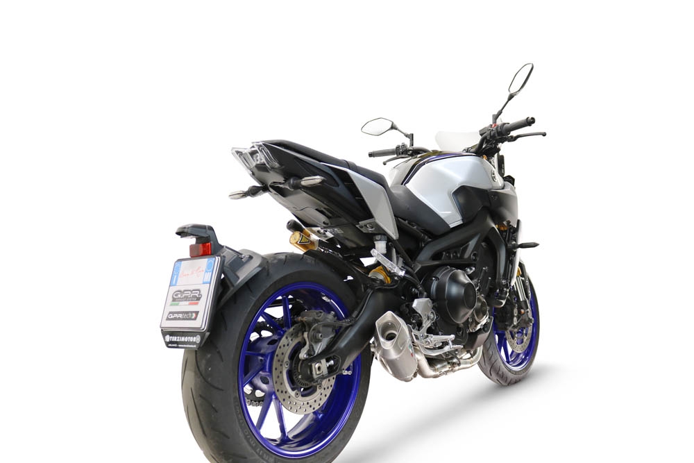 GPR escape compatível com  Yamaha Mt-09 2014-2020, GP-Revo Titanium, Escape racing linha completa, silencioso mais coletor com dbkiller, não homologado  