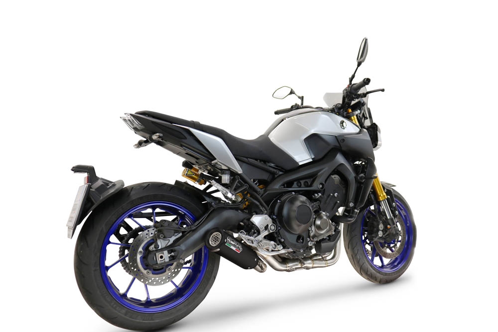 GPR escape compatível com Yamaha Mt-09 Tracer 900 2017-2020, M3 Black Titanium, Escape completo, não legal para países da UE, com db killer removível 