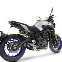 GPR escape compatível com Yamaha Mt-09 Tracer 900 2017-2020, M3 Black Titanium, Escape completo, não legal para países da UE, com db killer removível 