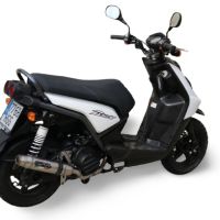 Escape compatível com Yamaha BW'S 125 2010-2013, Deeptone Inox, Escape racing linha completa, silencioso mais coletor com dbkiller, não homologado 