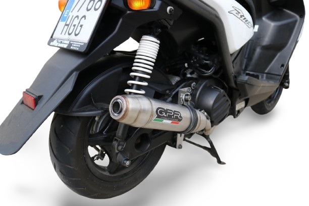 Escape compatível com Yamaha BW'S 125 2010-2013, Deeptone Inox, Escape racing linha completa, silencioso mais coletor com dbkiller, não homologado 