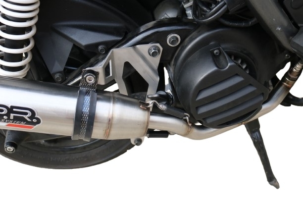 Escape compatível com Yamaha BW'S 125 2010-2013, Deeptone Inox, Escape racing linha completa, silencioso mais coletor com dbkiller, não homologado 