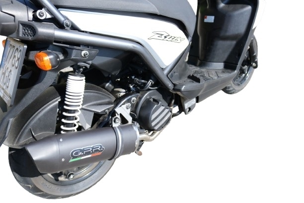 Escape compatível com Yamaha BW'S 125 2010-2013, Furore Nero, Escape racing linha completa, silencioso mais coletor com dbkiller, não homologado 