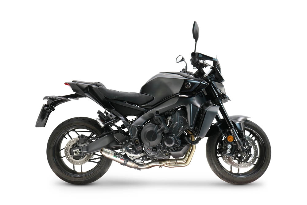 GPR escape compatível com  Yamaha Mt-09 2021-2024, Deeptone Inox, Escape racing linha completa, silencioso mais coletor com dbkiller, não homologado  