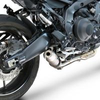 GPR escape compatível com  Yamaha Mt-09 2021-2024, Deeptone Inox, Escape racing linha completa, silencioso mais coletor com dbkiller, não homologado  