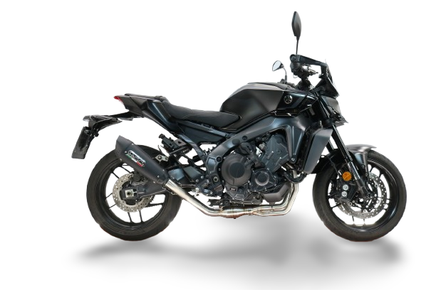 GPR escape compatível com  Yamaha Mt-09 2021-2024, GP-Revo Black Titanium, Silenciador homologado para ruído, com catalisador, linha completa 