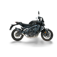 GPR escape compatível com Yamaha Mt-09 2021-2024, GP-Revo Black Titanium, Sistema de escapamento de corrida incluindo tubo de ligação específico com dbkiller 