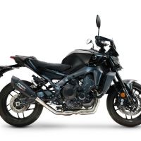 GPR escape compatível com  Yamaha Mt-09 2025-2026, GP-Revo Black Titanium, Silenciador homologado para ruído, com catalisador, linha completa 