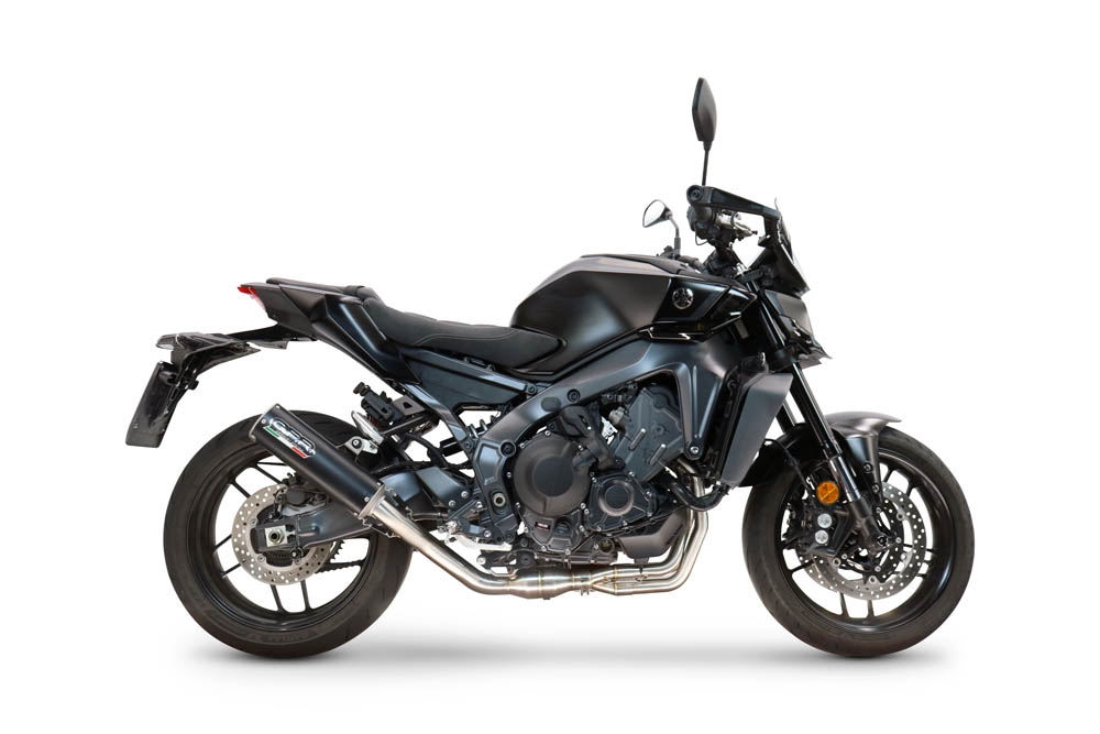 GPR escape compatível com  Yamaha Mt-09 2025-2026, M3 Black Titanium, Sistema homologado com catalisador linha completa, silencioso mais coletor 