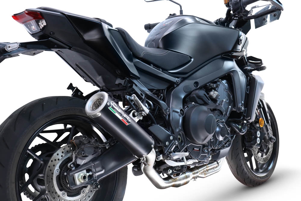 GPR escape compatível com  Yamaha Mt-09 2025-2026, M3 Black Titanium, Sistema homologado com catalisador linha completa, silencioso mais coletor 
