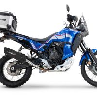 Escape compatível com Yamaha Tenere 700 2021-2024, Furore-X Titanio Nero, Escape legal, homologado, silenciador com db killer removível e tubo de ligação específico 