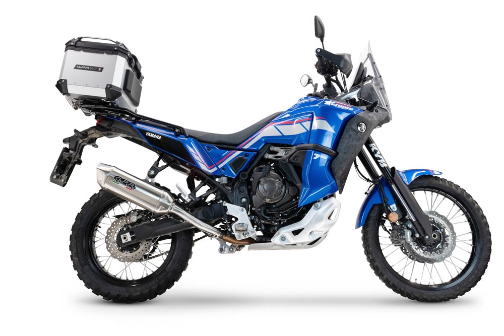 Escape compatível com Yamaha Tenere 700 2021-2024, Furore-X Acciaio Inox, Escape legal, homologado, silenciador com db killer removível e tubo de ligação específico 
