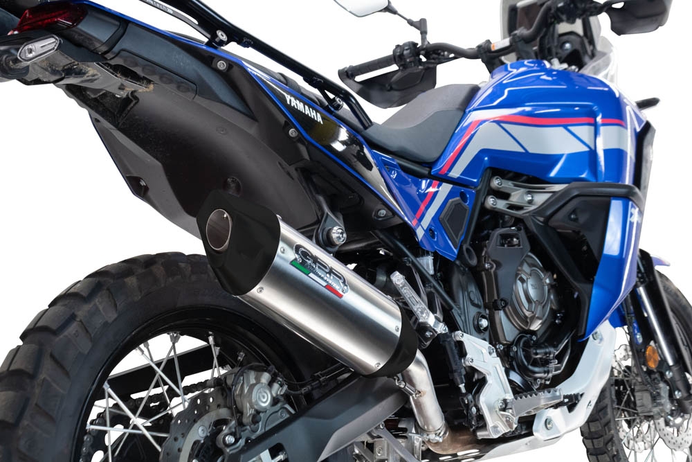 Escape compatível com Yamaha Tenere 700 2021-2024, Furore-X Titanio, Escape legal, homologado, silenciador com db killer removível e tubo de ligação específico 