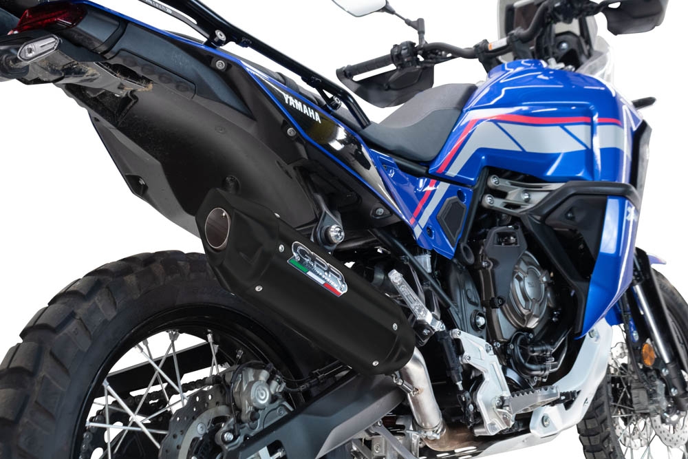 Escape compatível com Yamaha Tenere 700 2021-2024, Furore-X Titanio Nero, Escape legal, homologado, silenciador com db killer removível e tubo de ligação específico 