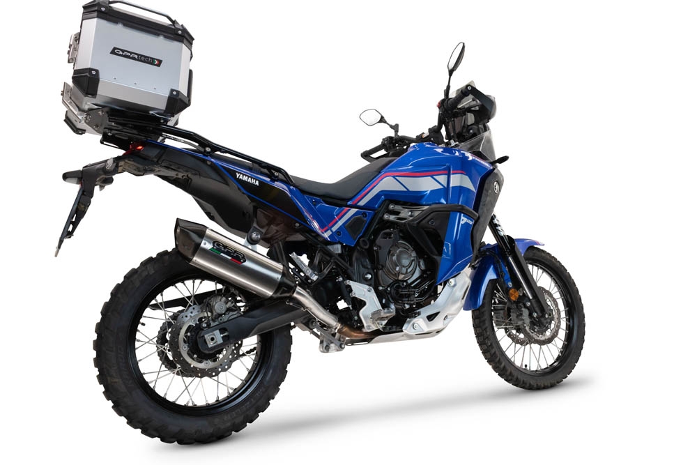 Escape compatível com Yamaha Tenere 700 2021-2024, Furore-X Titanio, Escape legal, homologado, silenciador com db killer removível e tubo de ligação específico 