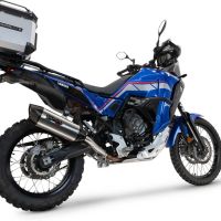 Escape compatível com Yamaha Tenere 700 2021-2024, Furore-X Titanio, Escape legal, homologado, silenciador com db killer removível e tubo de ligação específico 