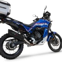 Escape compatível com Yamaha Tenere 700 2021-2024, Furore-X Titanio Nero, Escape legal, homologado, silenciador com db killer removível e tubo de ligação específico 