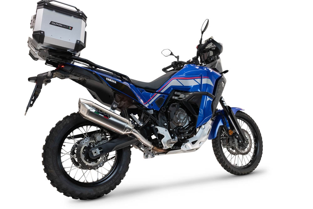 Escape compatível com Yamaha Tenere 700 2021-2024, Furore-X Acciaio Inox, Escape legal, homologado, silenciador com db killer removível e tubo de ligação específico 