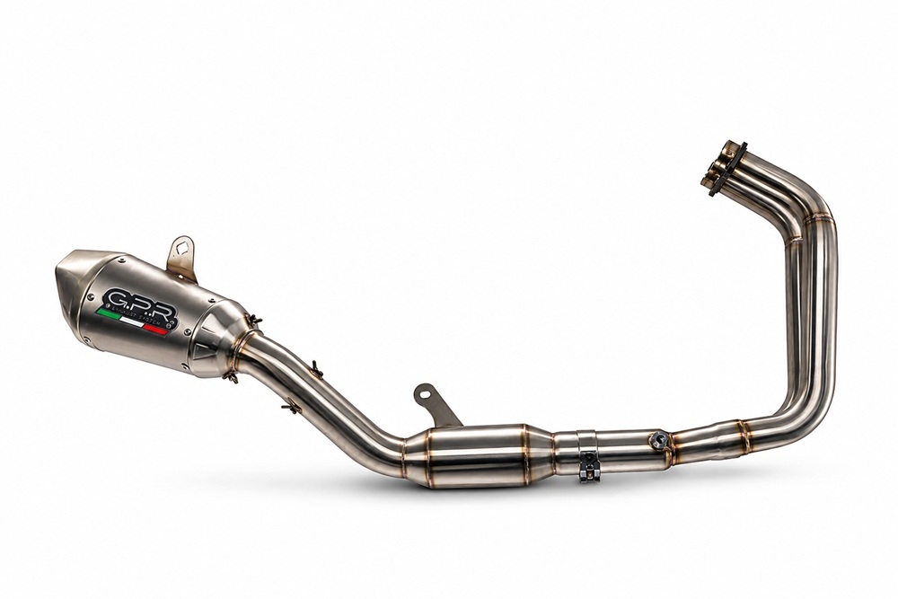 GPR escape compatível com Yamaha YZF R7 2021-2024, GP-Revo Titanium, Escape completo, não legal para países da UE, com db killer removível 