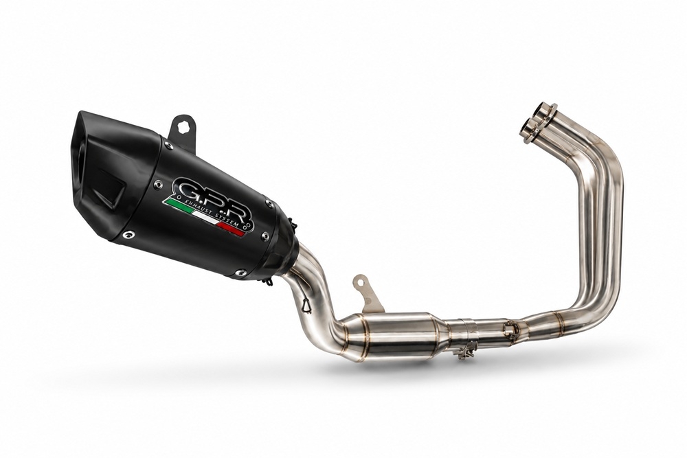 GPR escape compatível com Yamaha YZF R7 2021-2024, GP-Revo Black Titanium, Escape homologado, legal para mercados NÃO europeus, incluindo tubo de ligação e db killer removível 