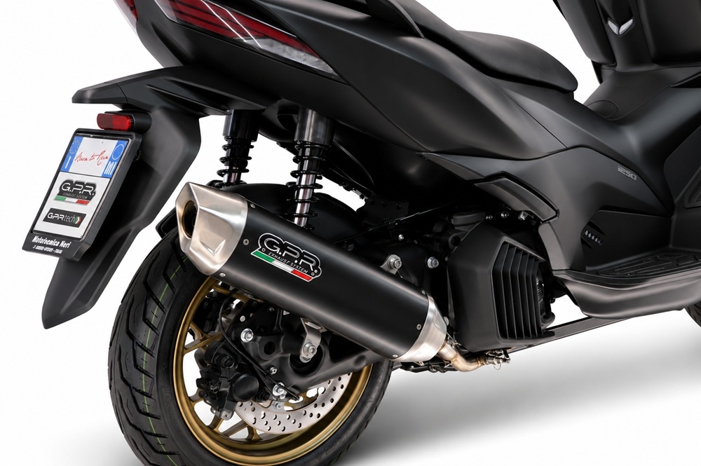GPR escape compatível com Zontes M 125 2022-2024, Furore-X Scooter, Sistema homologado,legal, linha completa, incluindo db killer removível mais coletor 
