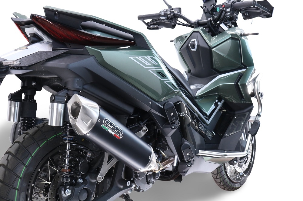 Escape compatível com Zontes 365E 2024-2026, Furore-X Scooter, Sistema de escapamento de corrida incluindo tubo de ligação específico com dbkiller 
