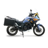 GPR TECH compatível com  Zontes 703 F 2025/2026 Par de malas laterais em alumínio cor preta com porta-bagagem específico Capacidade 38 LT. + 38 LT.
