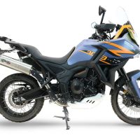 GPR escape compatível com  Zontes 703 F 2025-2026, Dual Inox, Sistema de escapamento de corrida incluindo tubo de ligação específico com dbkiller 