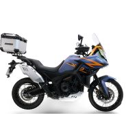 GPR TECH compatível com Zontes 703 F 2025/2026 Top Case Alpi-Tech em alumínio, cor prata com placa específica incluída Capacidade Litros 45