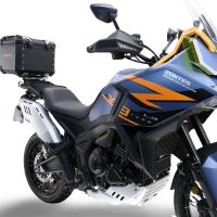 GPR TECH compatível com Zontes 703 F 2025/2026 Top Case Alpi-Tech em alumínio, cor preta com placa específica incluída Capacidade Litros 35