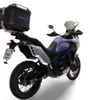 GPR TECH compatível com Zontes 703 F 2025/2026 Top Case Alpi-Tech em alumínio, cor preta com placa específica incluída Capacidade Litros 35