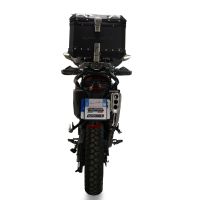 GPR TECH compatível com Zontes 703 F 2025/2026 Top Case Alpi-Tech em alumínio, cor preta com placa específica incluída Capacidade Litros 35