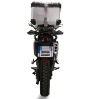 GPR TECH compatível com Zontes 703 F 2025/2026 Top Case Alpi-Tech em alumínio, cor prata com placa específica incluída Capacidade Litros 35