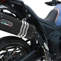 GPR escape compatível com  Zontes 703 F 2025-2026, Hyper Sonic Titanium, Escape legal, homologado, silenciador com db killer removível e tubo de ligação específico 