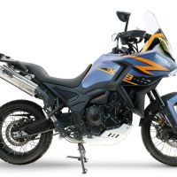 GPR escape compatível com  Zontes 703 F 2025-2026, Trioval, Escape legal, homologado, silenciador com db killer removível e tubo de ligação específico 